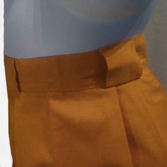 Breamer by Jeremy Scott dark yellow / orange pencil skirt, Made in Canada - Picture 4 of 5